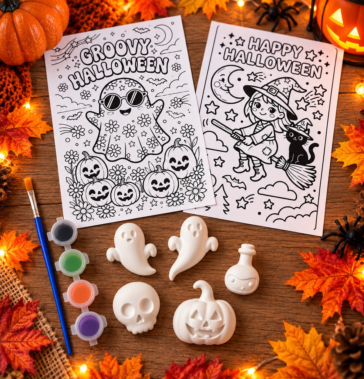 Paint Your Own Halloween Figures – Kids Halloween Craft Kit